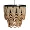 Hello Honey® 27.5" 2-Tier Draped Wood Bead Chandelier